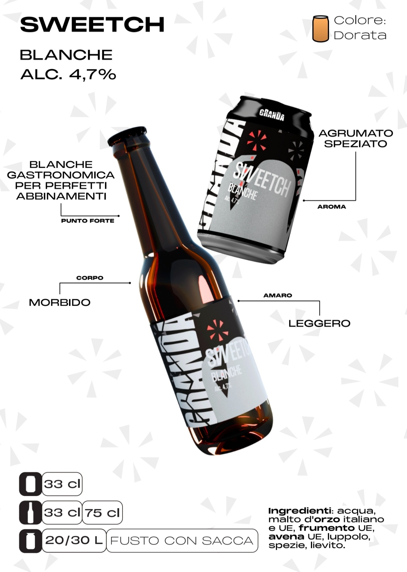 Sweetch Bianca  Chiara 33cl / 4.7% Vol.  5€