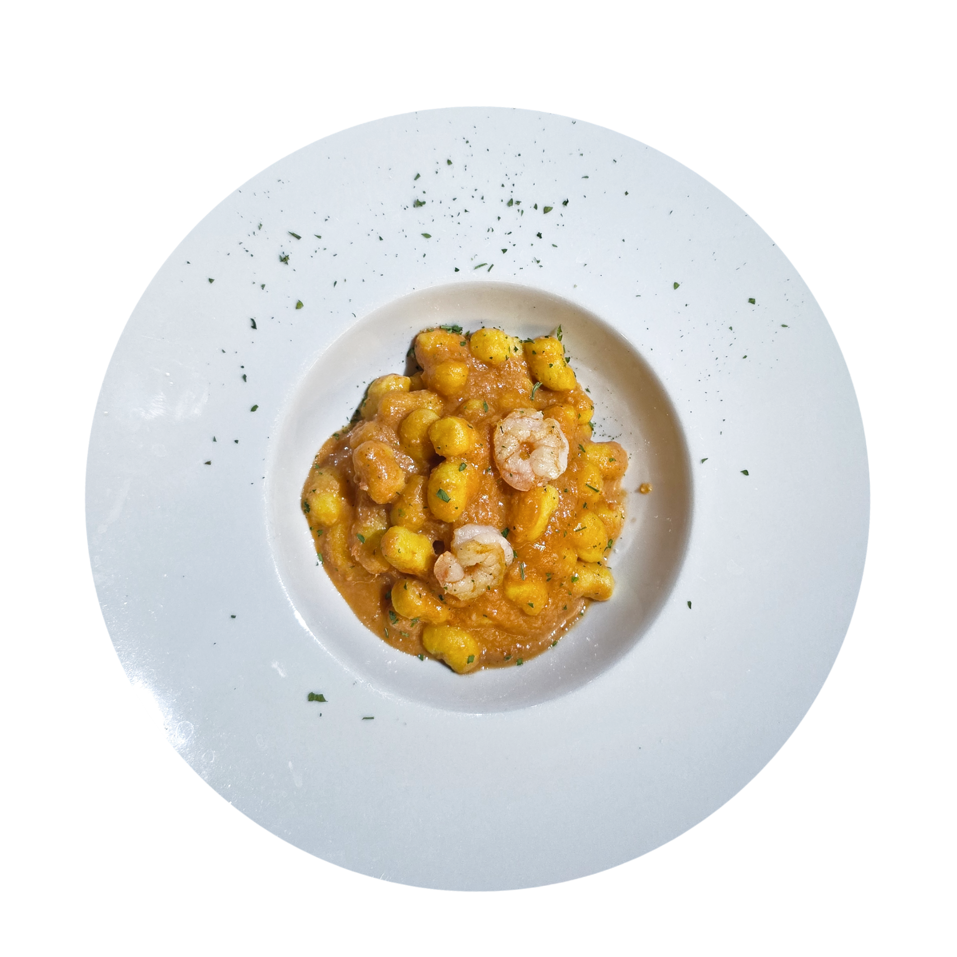 GNOCCHETTI AGLI SCAMPI e gamberetti * 13€